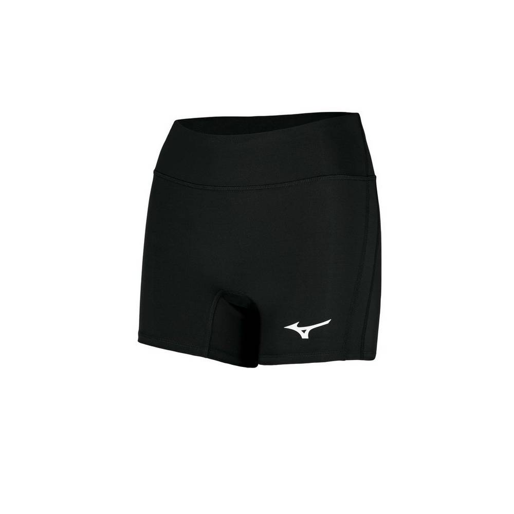 Womens Mizuno Elevated 4" Inseam Volleyball Shorts Black Philippines (YUIHOA986)